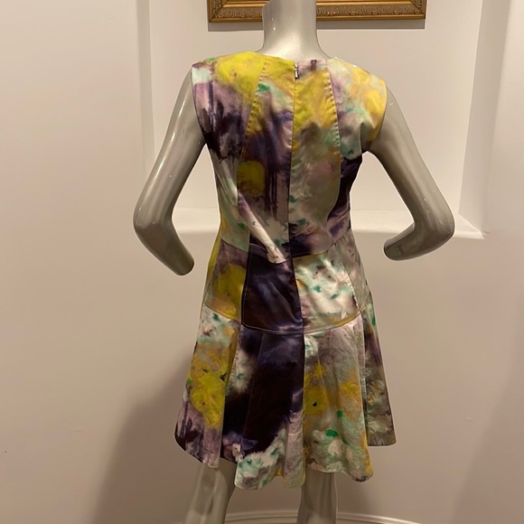 Lela Rose Sleeveless Printed fit and flare Mini dress size 8 - Picture 4 of 13